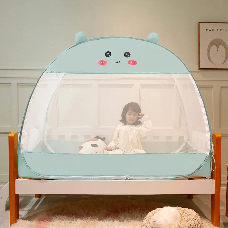 New Cute Dinosaur Dog Mosquito Net For Children Kids Baby Infant Bed Mongolian Yurt Mesh Insect Folding Netting  Home Textile