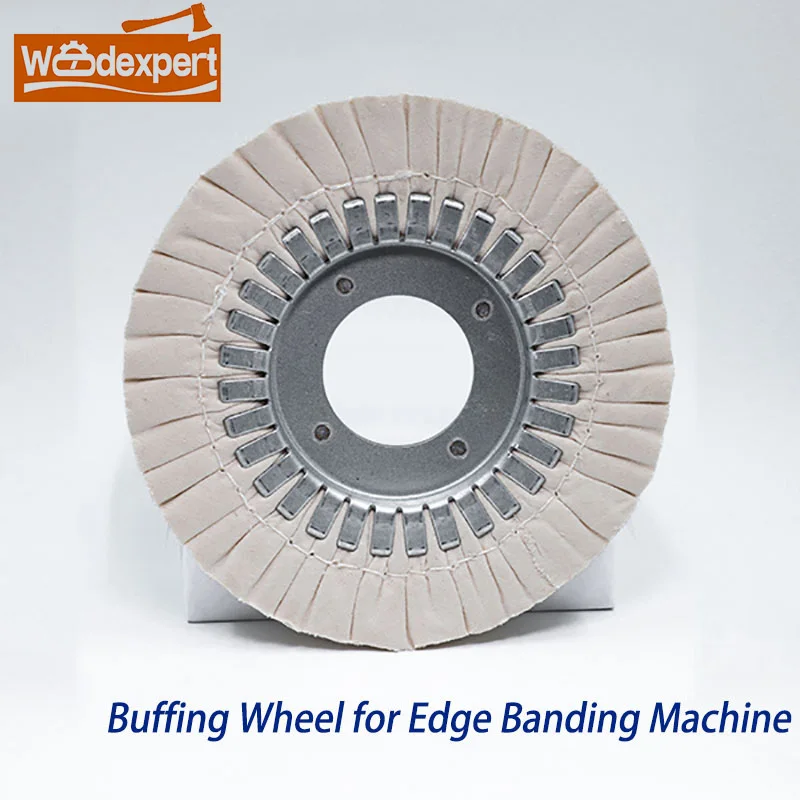 

2 PCS Buffing Wheel Fabric&Iron Core Polishing Wheel for Biesse KDT Nanxing Shunde Homag Edge Banding Machine Accessories