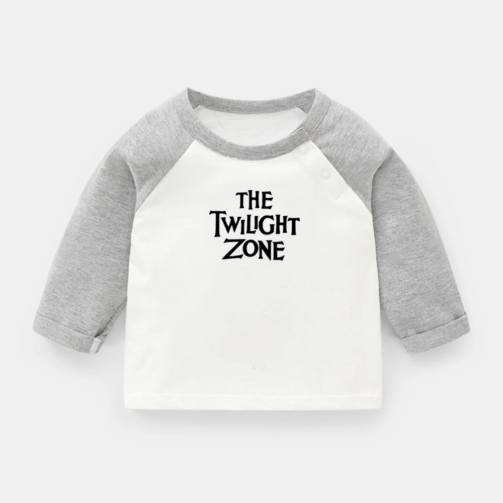 

The Twilight Zone Design Newborn Baby T-shirts Tis the Season to Be Jolly Printing Raglan Color Long Sleeve Tee Tops