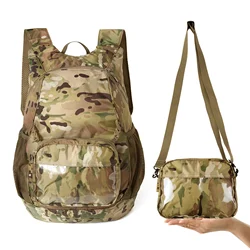 AKmax 30L Ultra Lightweight Fordable & Durable Daypacks with Waist Belt for Women and Men, Camouflage