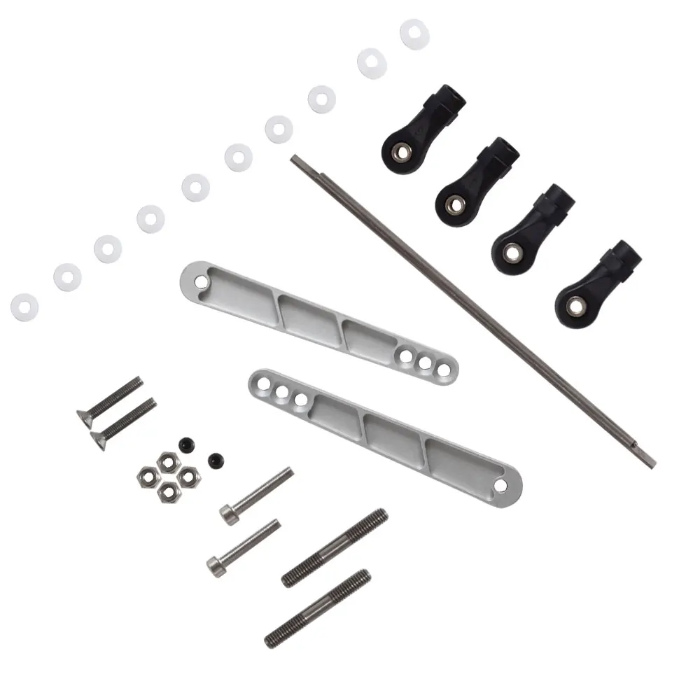 Metal Rear Sway Bar Set Linkage Kit for 1/10 RC Rock Racing Rig Axial RR10 Bomber 90048 90053 X31331 Upgrade Parts