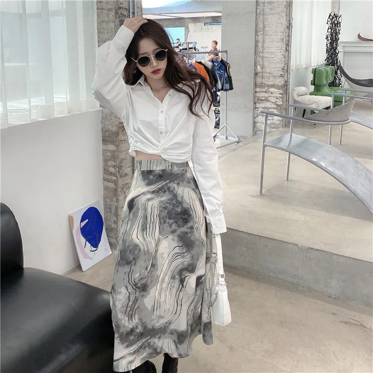 Shirts Women Turndown Collar Long Sleeve Buttoned and Twisted Short Shirt White Tops 2020 Autumn New Fashion Blouses Women Tops