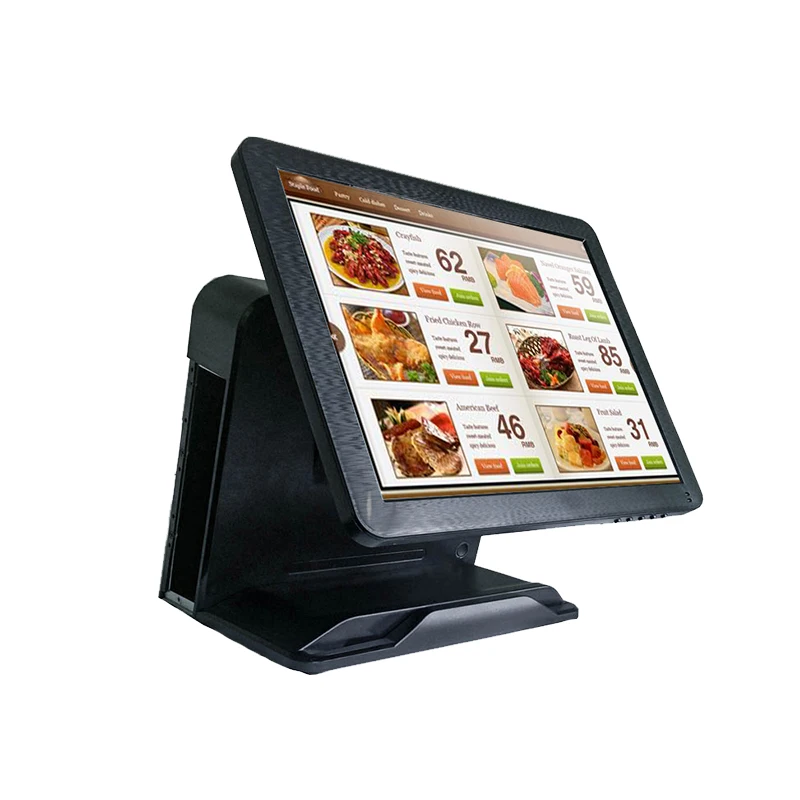 PC windows commercial pos terminal 15 inch resistive touch screen cash register retail supermarket point of sale