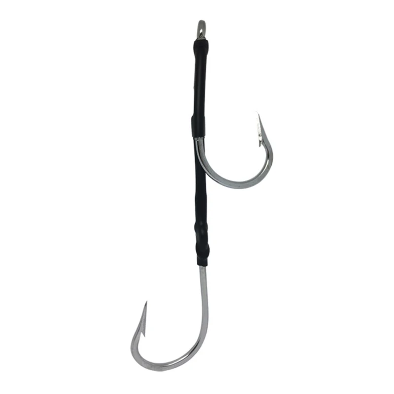 Stainless Steel Fish Hook Sea Fishing Hook Shark Tuna Sword Fish Hook Double Hook Opposite Direction