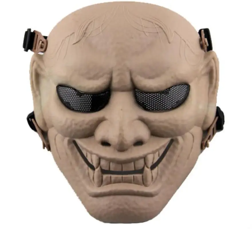 Samurai Hannya Oni Prajna Airsoft Mask Halloween Costume Cosplay Evil Demon Monster Kabuki Samurai Hannya Oni Prajna Masks