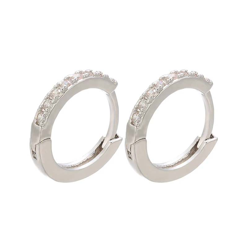 ZHUKOU 3 pairs high quality 13x14mm crystal earrings for women summer jewelry accessories fashion Gold color earrings model:VE82