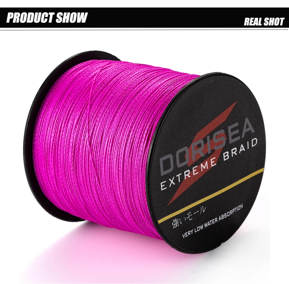 DORISEA 4-fach Geflochtene Extrem Robuste 100M 6LB-100LB PE Multifilament Angelschnur Pesca – Detail 3