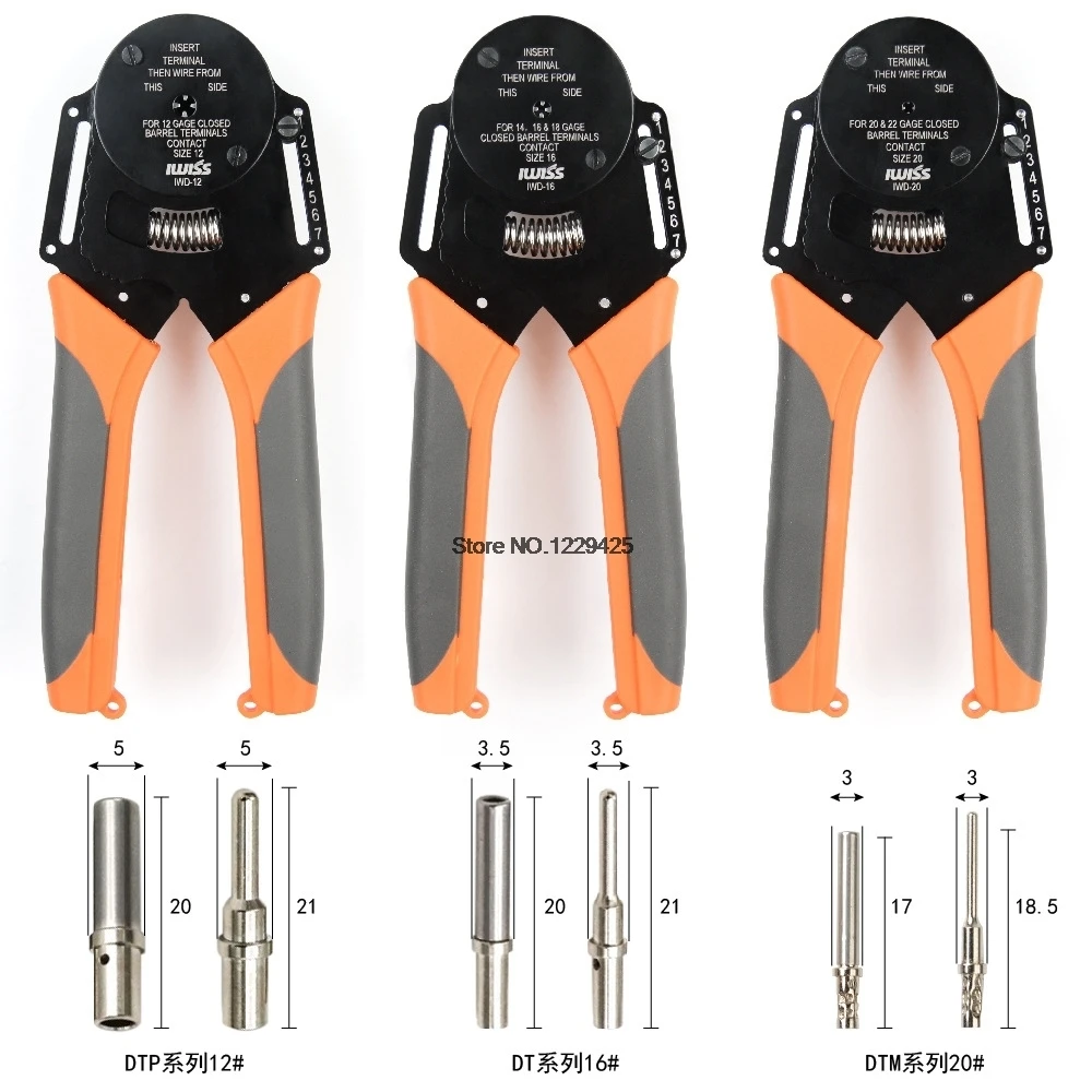 IWISS IWD-12 IWD-16 IWD-20 Connector Crimping Pliers 0460-202-16141 Automobile Terminal Wire Clamp 0460-202-20141