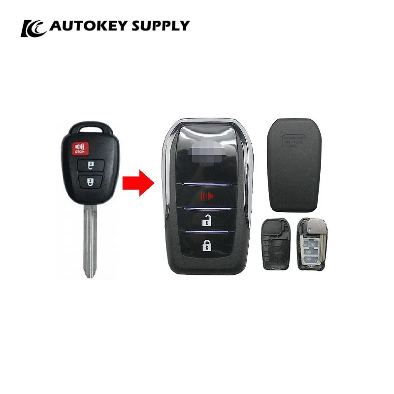 

For Toyota 2+1 Buttons Suitable 2020 New Middle East Overbearing 2018 New Prado Key Shell Remote Control Autokeysupply AKTYF129