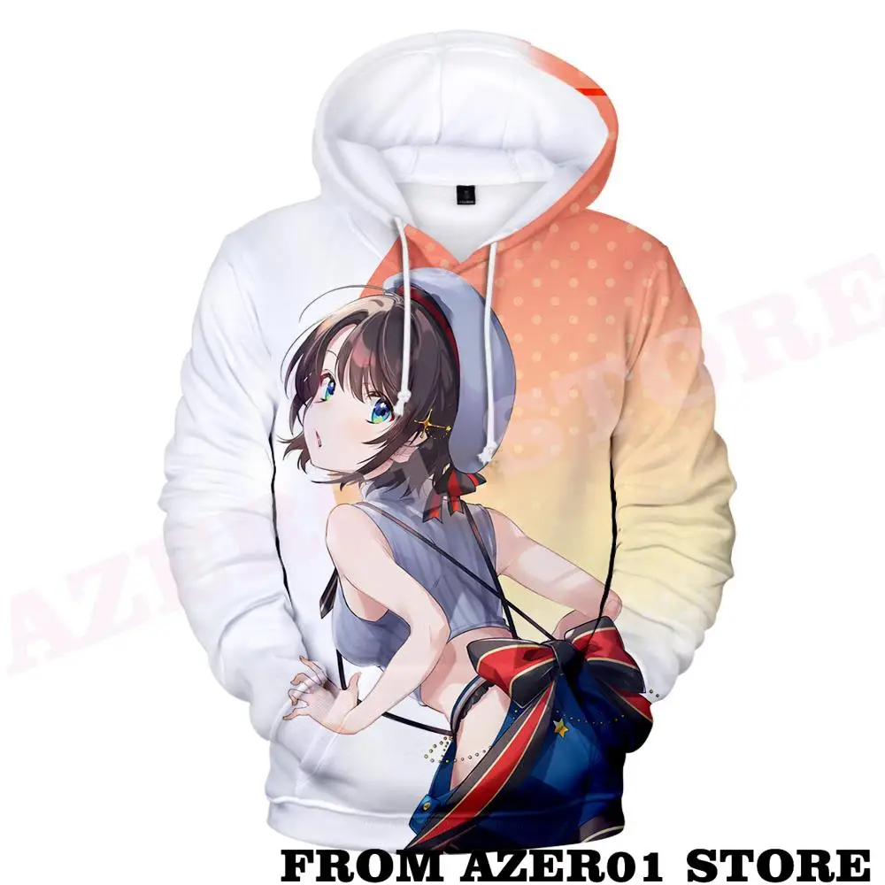 HOLOLIVE VTuber ŌOzora-Subaru 3D Print Fashion Fall Winter Suit Hoodies Sportswear Hooded Youthful Kawaii Women/Men The Hooded