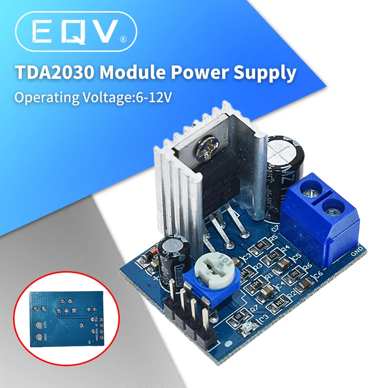 TDA2030 Module Power Supply TDA2030 Audio Amplifier Board Module TDA2030A 6-12V Single