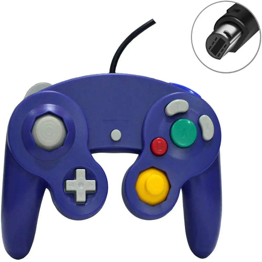 Gamecube Controller Compatible With Nintendo Wii GC Classic Wired Controller NGC Gamepad With Vibration For Gamecube Console