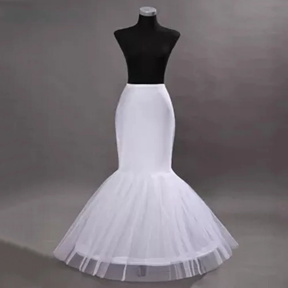 One Hoop Petticoat Slip Crinoline สำหรับชุดเดรสเมอร์เมดกระโปรงผู้หญิงเจ้าสาว Petticoat อุปกรณ์จัดงานแต่งงาน