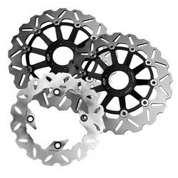 Motorcycle Front Rear Brake Disc Rotors Set For Honda CBR600 F3 1995-1998 CBR900RR 1994-1997 & CB600 Hornet 2000-2006