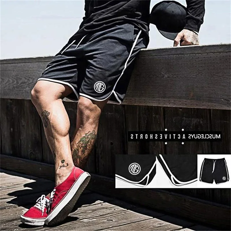 Men's summer fashion trend gym running sports shorts outdoor beach surfing rock climbing volleyball printed leisure shorts