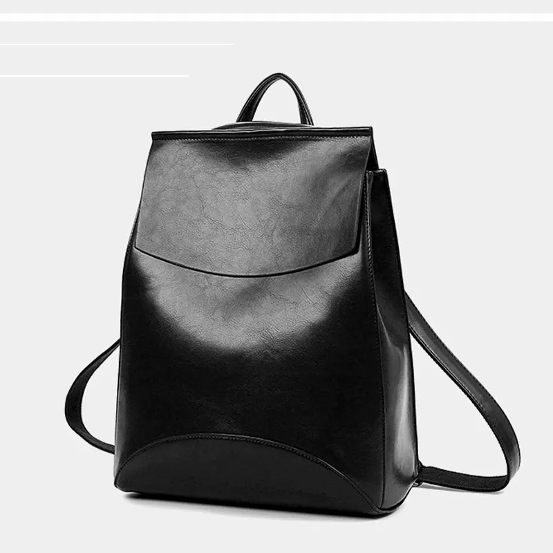 New Leather Women\'s Backpack Students Trendy Personality Leisure Shoulder Bag Multi Function Travel  Retro Creative Women\'s Bag