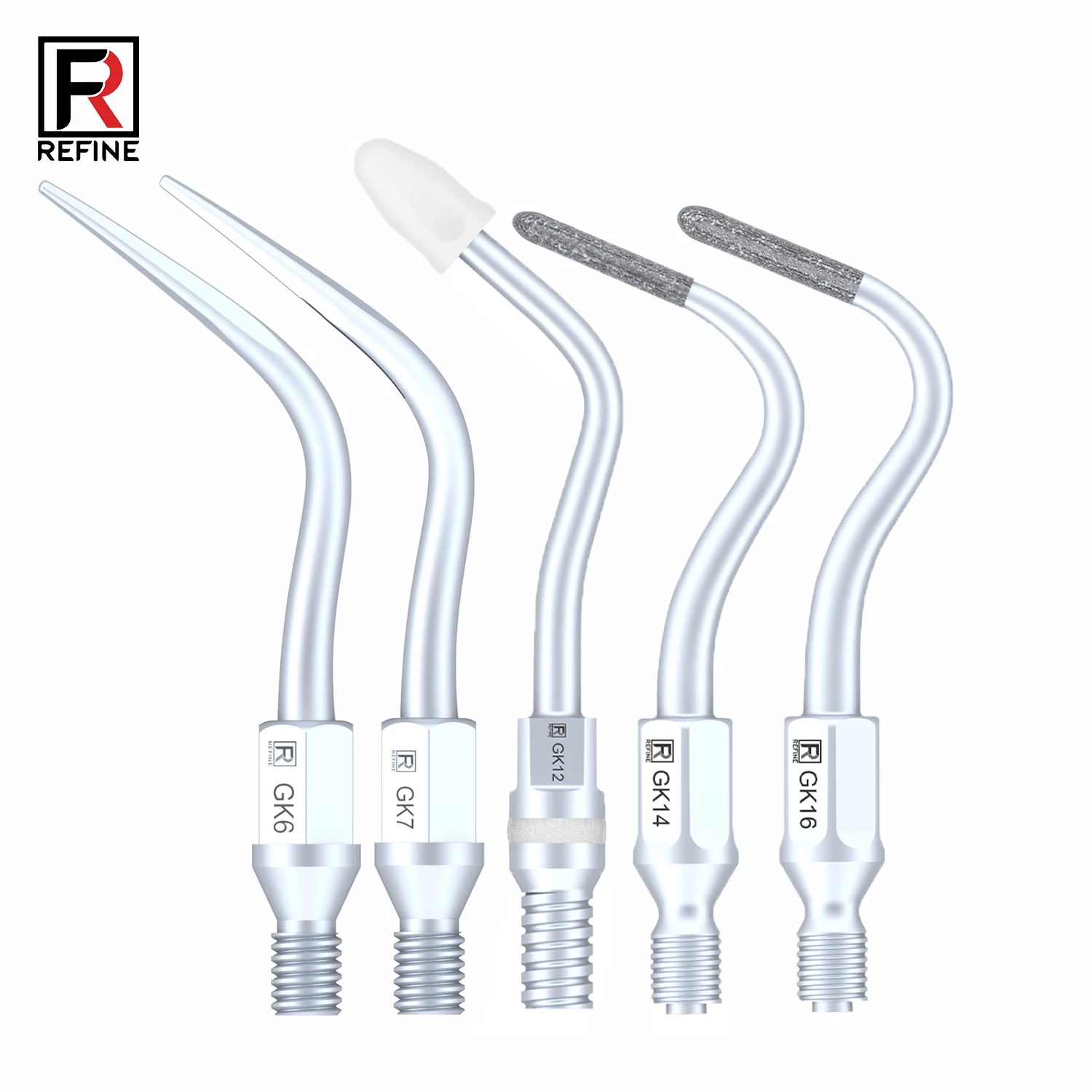 1 pçs dental scaler scaler ultra-scaling dicas gk1, gk2, gk3, gk4, gk5, gk6 gk7 gk12 gk14 gk16 para kavo sonicflex scaler handpiece