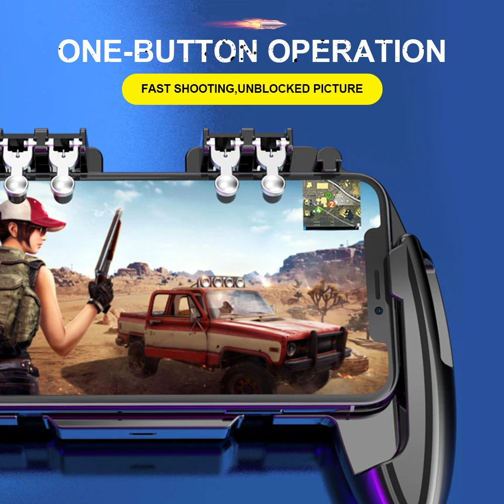 التحكم في الهاتف Pubg Gamepad Joystick Android iPhone Mobile Game Pad Trigger Controller Gaming Smartphone of Command Cellphone