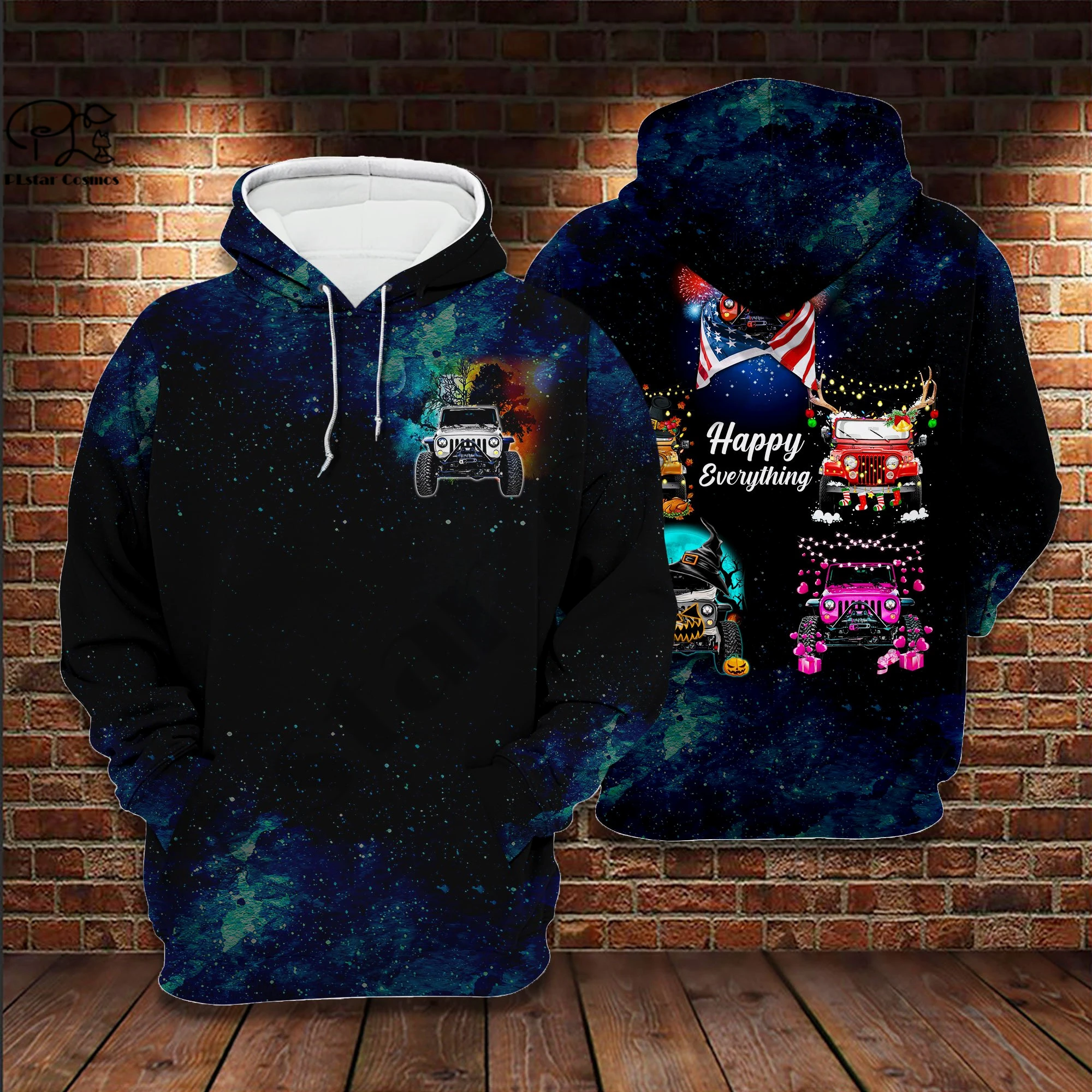 

PLstarCosmos 3Dprinted Car Newest Christmas Harajuku Pullover Streetwear Unique Unisex Man/Woman Casual Hoodies/Sweatshirt/Zip 3