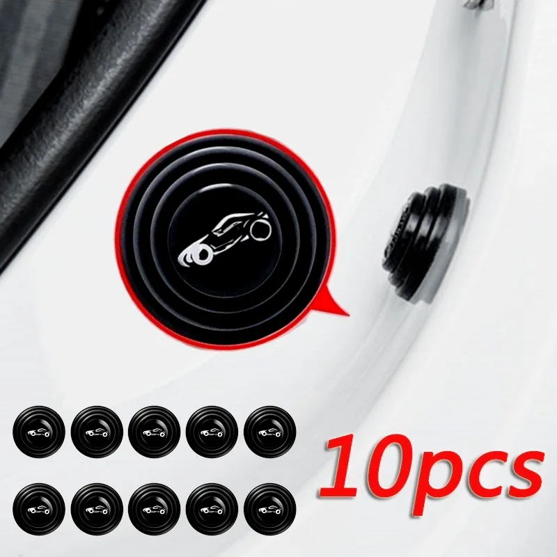 10pcs Car Door Stickers Soundproof Buffer Gasket for SKODA Fabia Combi Octavia RS Scout KAROQ Superb 2 3 4