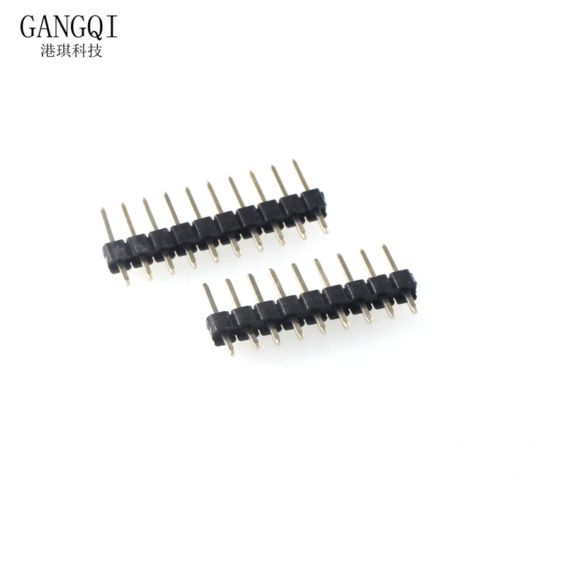 10Pcs 2.54mm Single Row Male 1~40P PCB Board Pin Header Connector Strip Pinheader 2/3/4/5/6/8/10/12/20/40Pin For Arduino