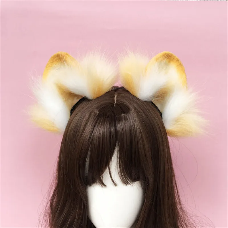 

New Cute Bendable Cat Ears Hairhoop Headwear Headband For Lolita Cosplay Game Halloween Accessories