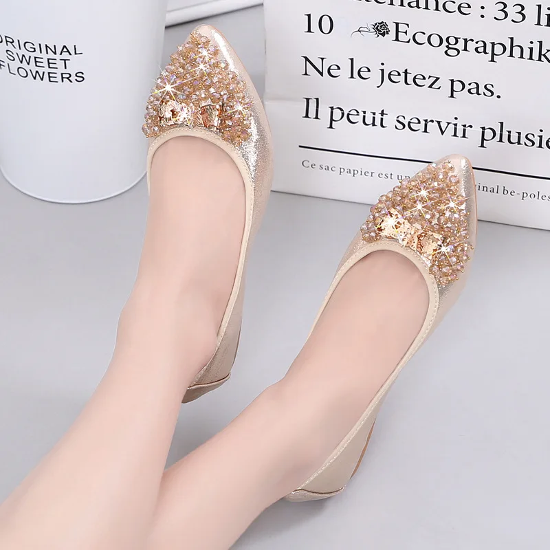 Plus Size 34-43 Women Shoes 2023 New Loafers Slip on Flat Shoes Woman Foldable Ballet Flats Ladies Shoes zapatos mujer WSH3502