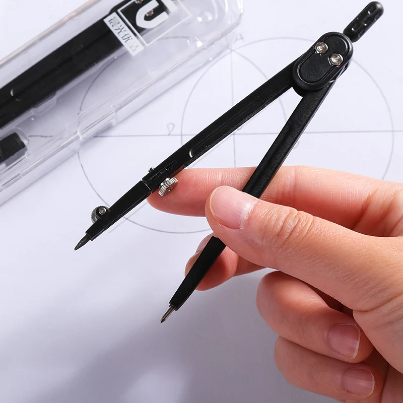 M&G 1Set Metal Compasses Design Drawing Engineering Instrument Tool Office School Student Supplies With Box And Pencil Lead