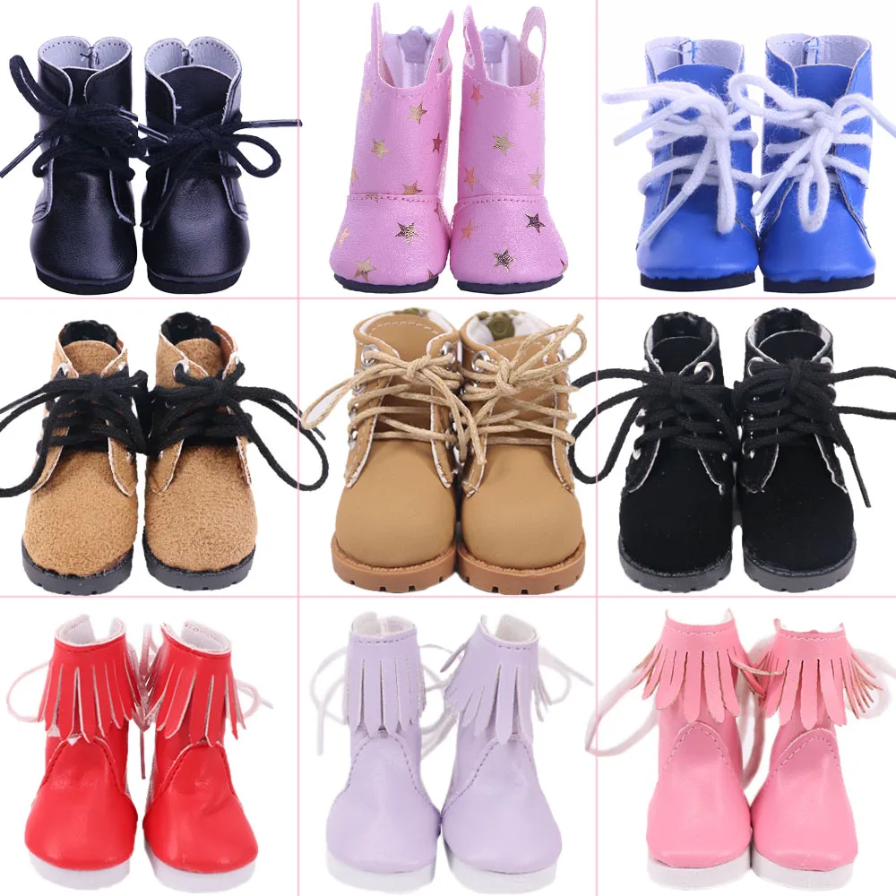 For 14.5 Inch Wellie Wisher&32-34 Cm Paola Reina&Nancy 1/6 BDJ 20Cm EXO Doll High Boots Martin Boots,Doll Shoes 5Cm Accessories