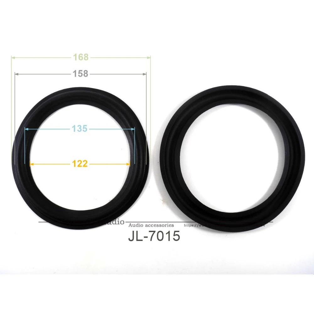 New 10 pcs /lot = 5 Pair 6.5inch Woofer Repairable Parts / Speaker Rubber Surround  ( 168mm / 158mm / 135mm / 122mm )