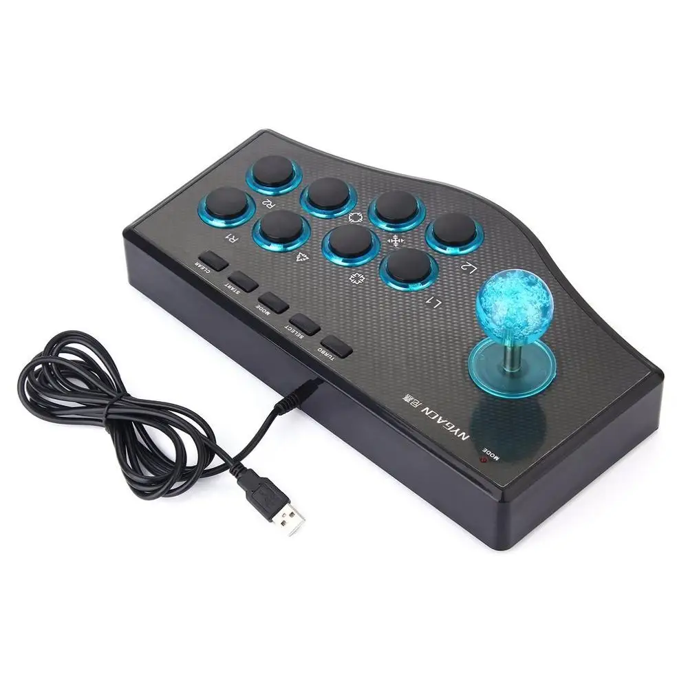 

USB Interface 3 In 1 Wired Joystick Arcade Game Rocker Adapts To Stick Android System/PC/TV/PS3 Host/Projector