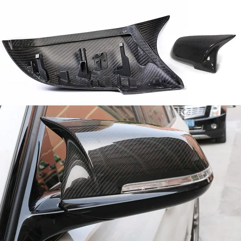 1 Pair Rearview Mirror Cover Cap ABS for BMW Series 1 2 3 4 X M 220i 328i 420i F20 F21 F22 F23 F30 F32 F33 F36 X1 F87 E84 X1 M2