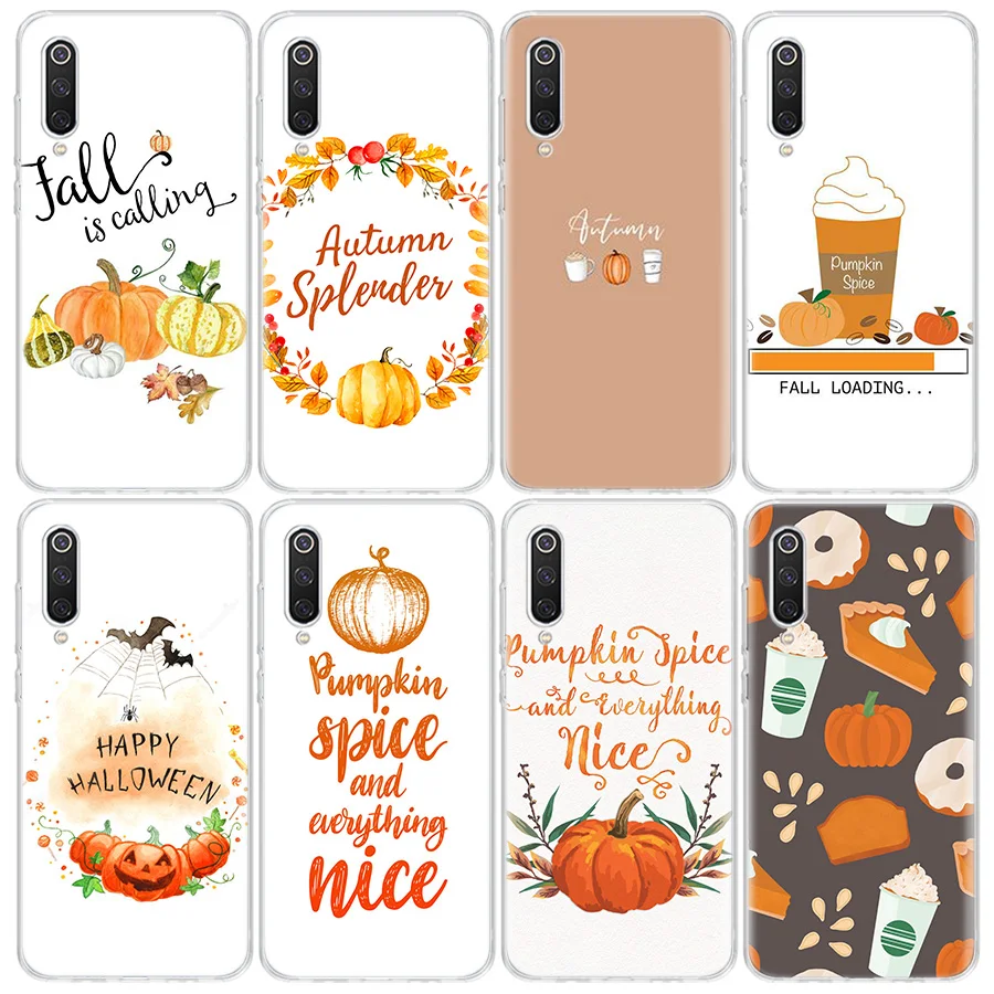 Pumpkin happy fall Phone Case For Xiaomi Mi 12 10 Lite 12X 12T 13 5G 11T 10T Pro 11i 11 Ultra 9 8 6X 5X Capa Coque Fundas TPU Ca