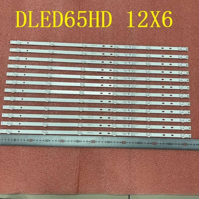 12pcs/set 6LED LED Backlight bar for Silo SL65V3 DLED65HD 12X6 1003 1004