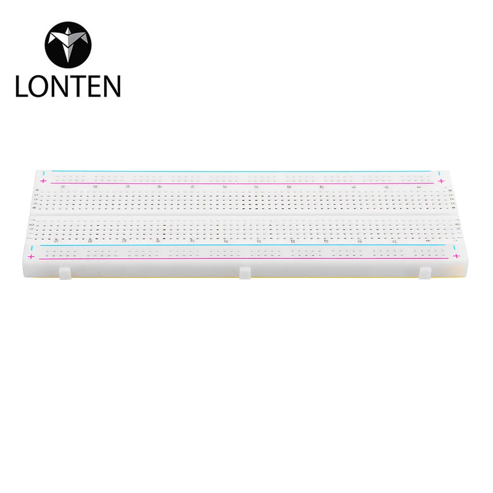 MB-102 Red and blue line breadboard 830-hole breadboard Experimental connection plate Width 5.5CM length 16.5CM