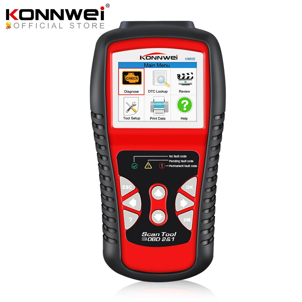 KONNWEI KW830 OBD 2 EOBD CAN Scanner Tool Auto Code Reader Odb2 Diagnostic Tool Car Scanner Tools Diagnostic Scanner  Car Tools