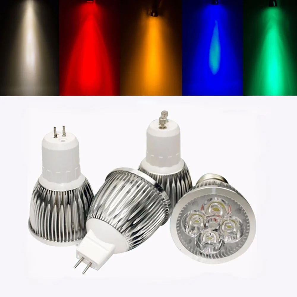 

10Pcs LED Spotlight GU10 9W 12W 15W 85-265V Lampada LED Lamp E27 220V 110V LED Spot Candle Luz LED Bulbs MR16 DC 12V Lighting