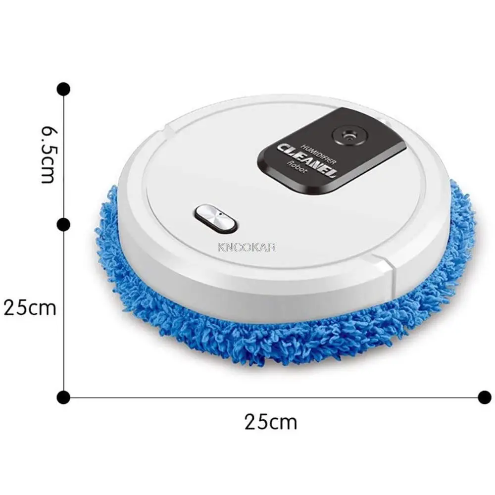 Robot Vacuum Cleaner Floor Mops USB Charging Vacuum Cleaner Rotary Mopping Machine Humidifying Spray Intelligent Sweeping Robot