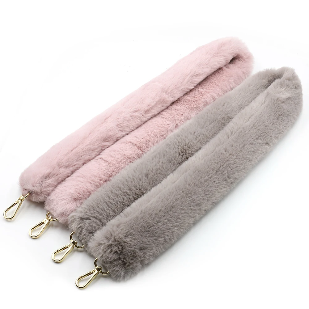 100cm Fashion Faux Fur Handbag Strap DIY Replacement Shoulder Bag Handle Straps Belt for Women Bag Accessories