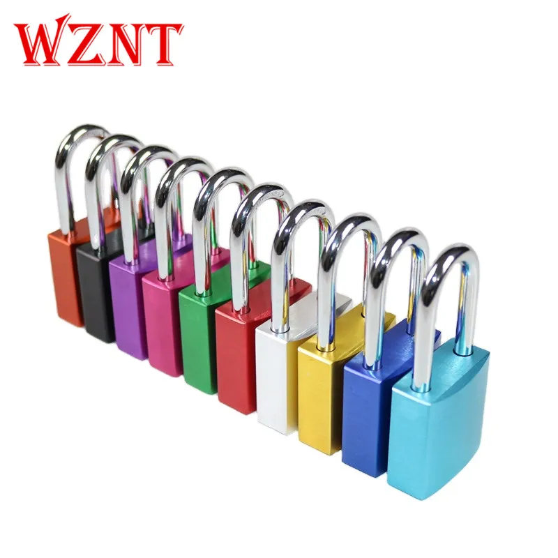 2PCS NT-AL38 38mm Color  Safety AluminumPadlock With One Master Key
