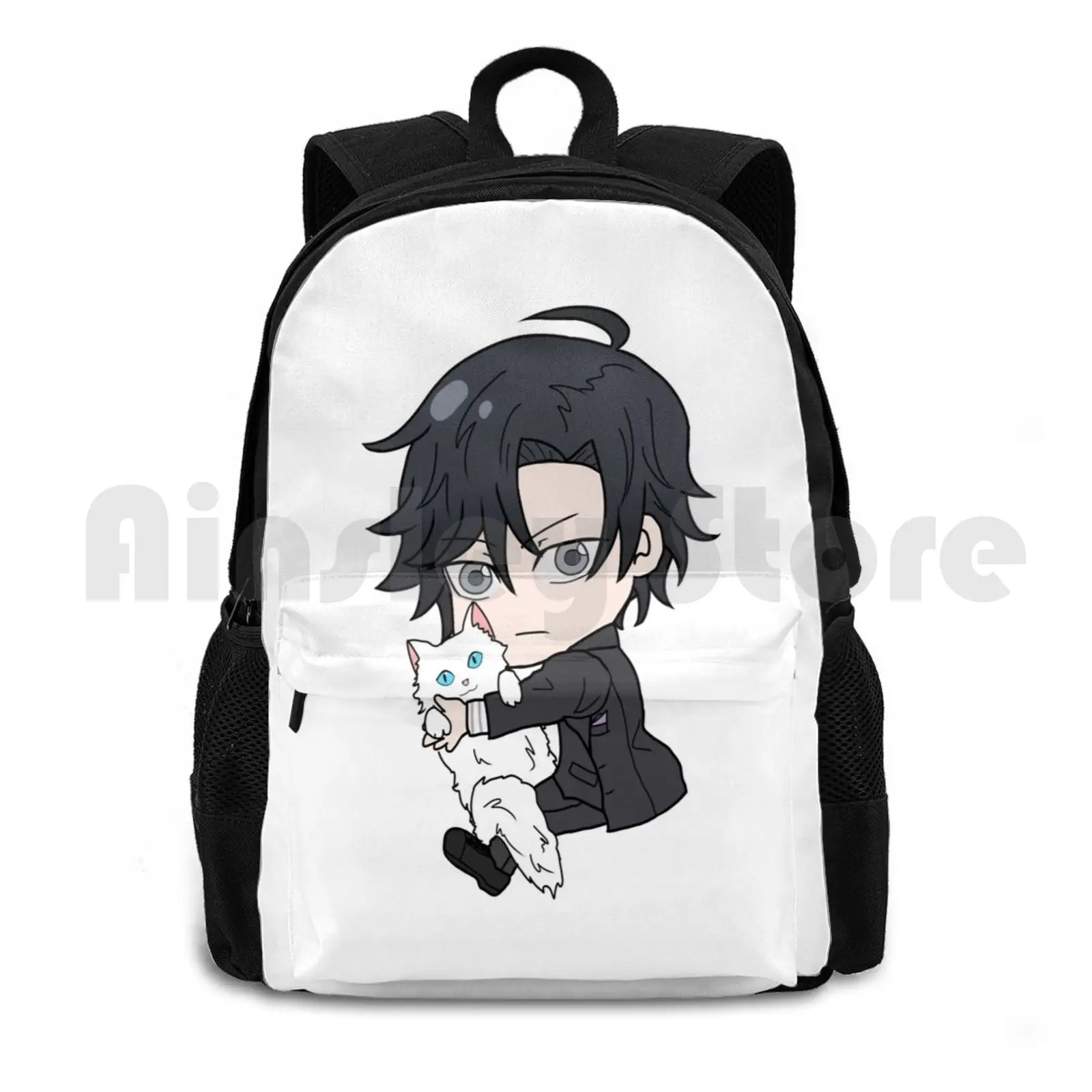 

Jumin Chibi Outdoor Hiking Backpack Riding Climbing Sports Bag App Games Mystic Messenger Jumin Han Korea