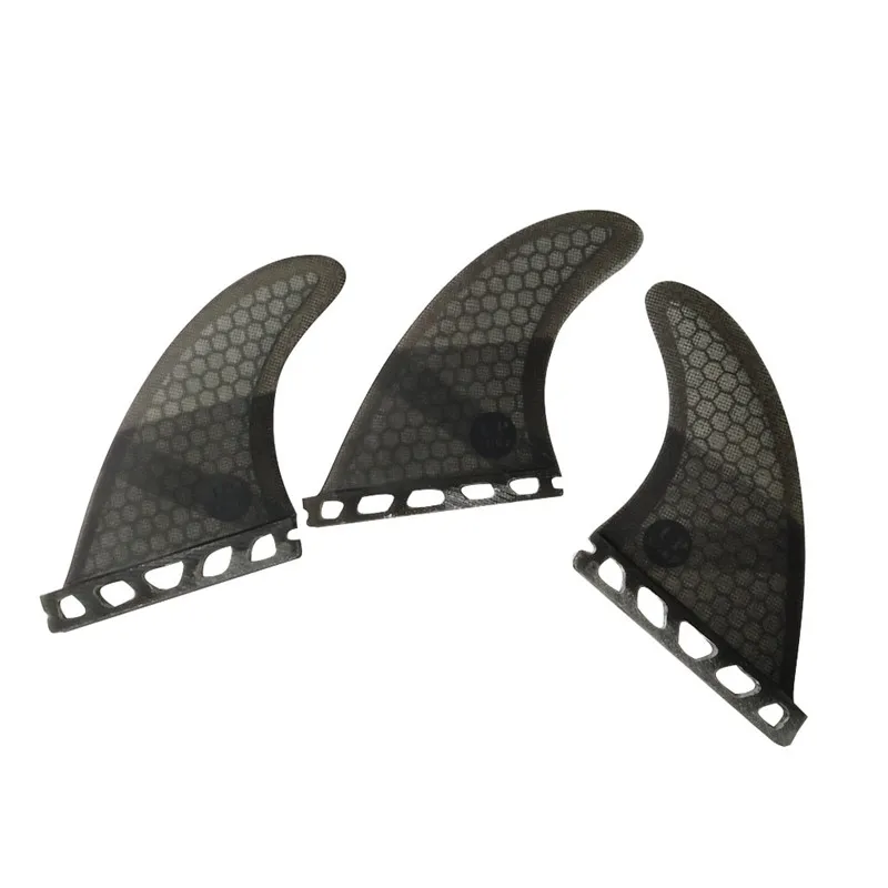 Surf Single Table S with Fiberglass, Honey Surfing Fin, 3Pcs Tri Fin Set