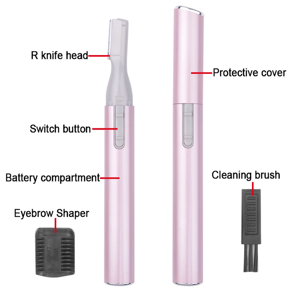 Professional Eyebrow Trimmer Electric Face Scissors Epilator for Women Mini Portable Body Shaver Remover Blade Razor Dropship