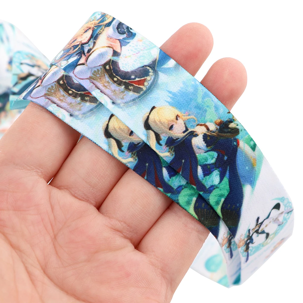 Flyingbee Anime Girl Neck Strap Lanyard For Keys ID Card Gym Phone Straps USB Badge Holder DIY Hang Rope Lariat Lanyard X2325