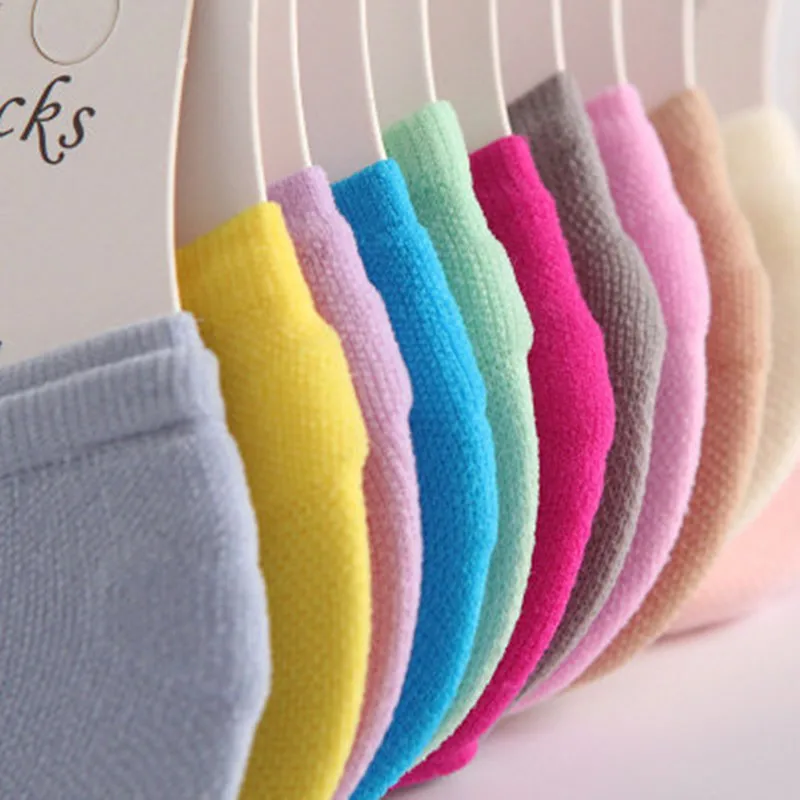 10pairs/lot new children's invisible shallow mouth no trace short boat socks Slip Silicone candy color black beige sock for kids