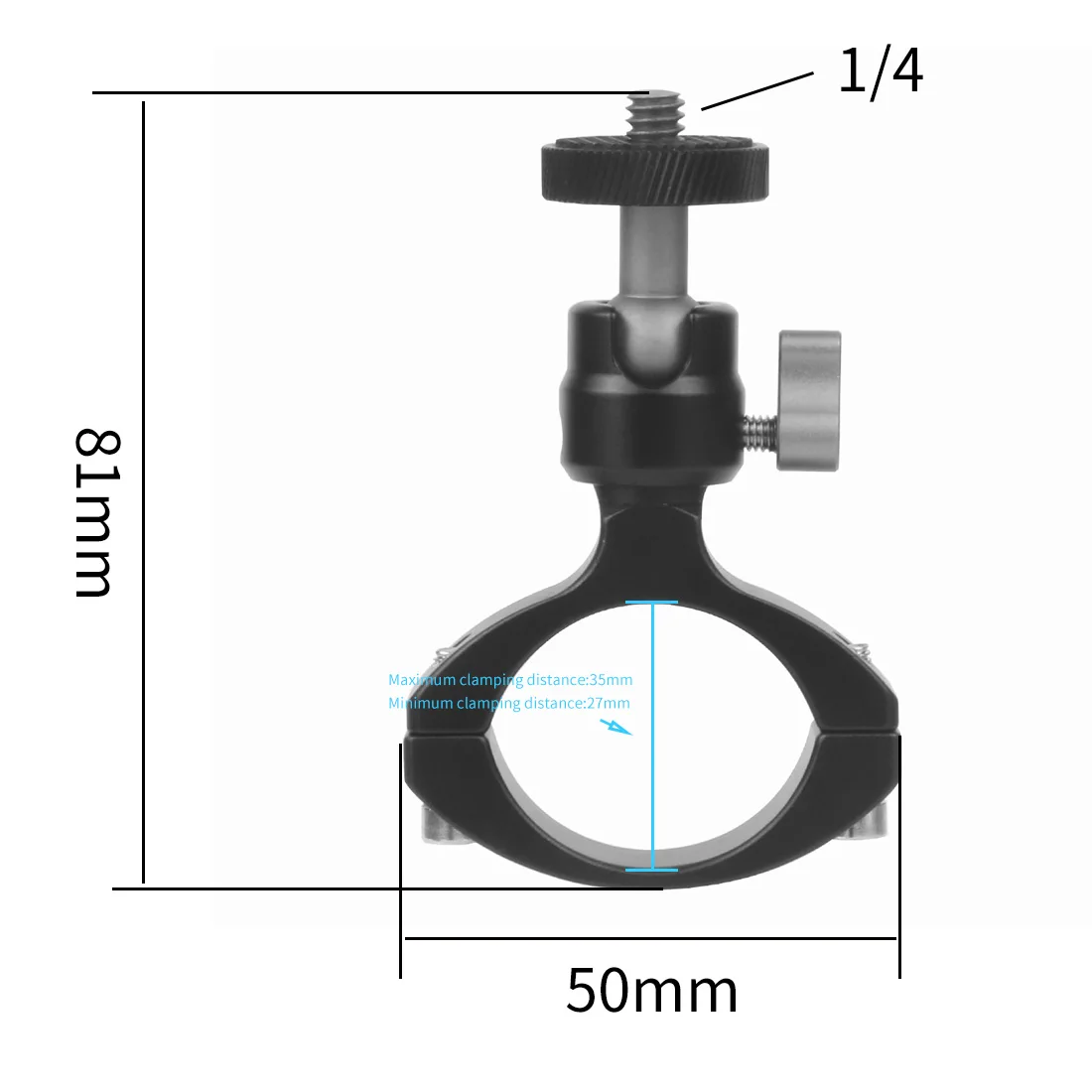 Fahrrad-Lenkerhalterung für Gopro Hero 13 12, Insta360 ONE R, EKEN und DJI Osmo Action-Kamera – Detail 9