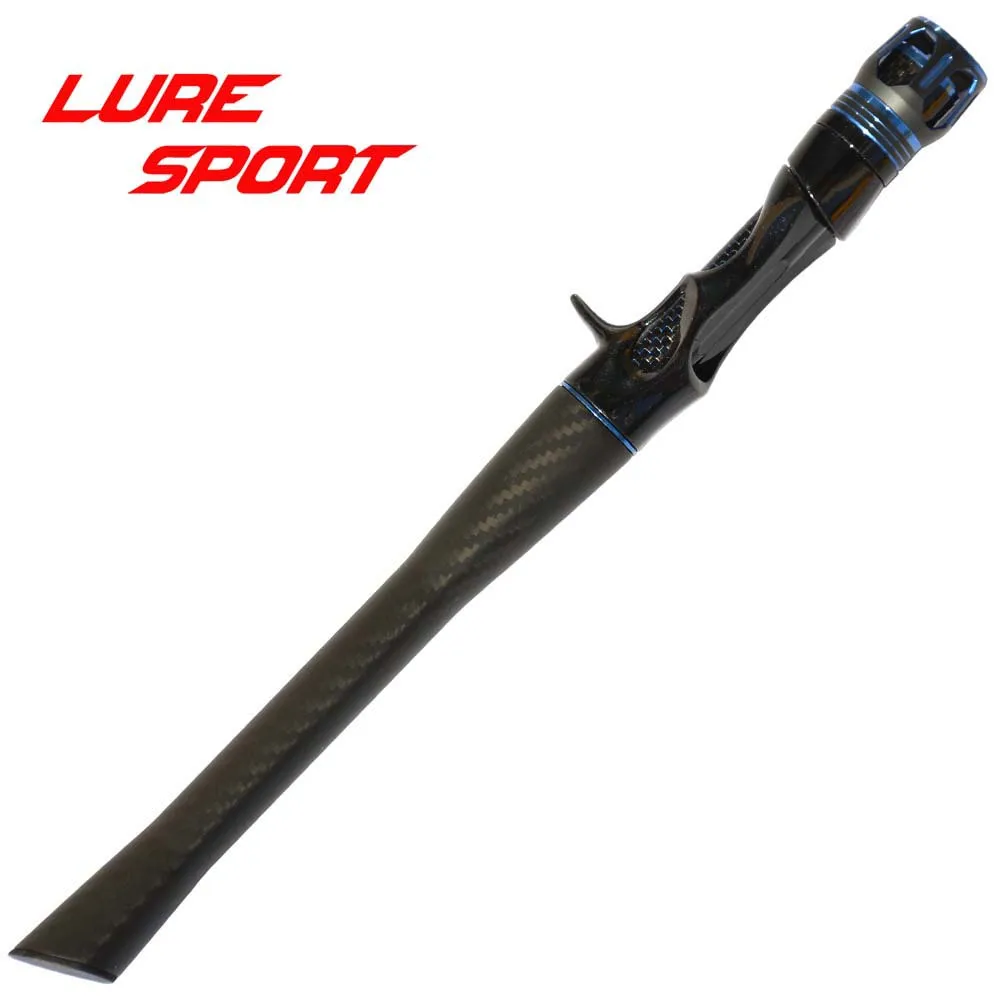 

LureSport 20cm Triangular Body Grip 3K woven carbon Handle FCS Reel Seat Rod Building component Rod Repair DIY