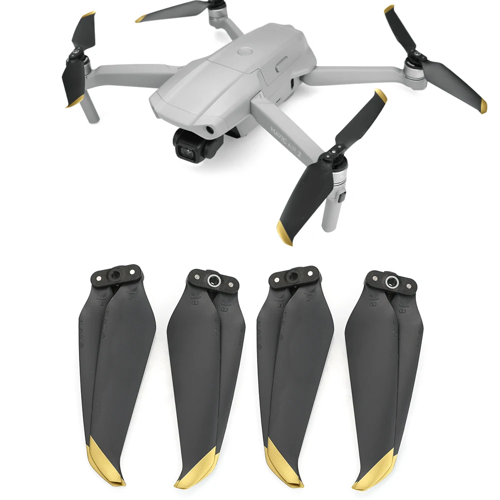 Hélices de bajo ruido para cuadricóptero de control remoto, repuestos de ala de liberación rápida, accesorios para Dron DJI Mavic Air 2, 7238