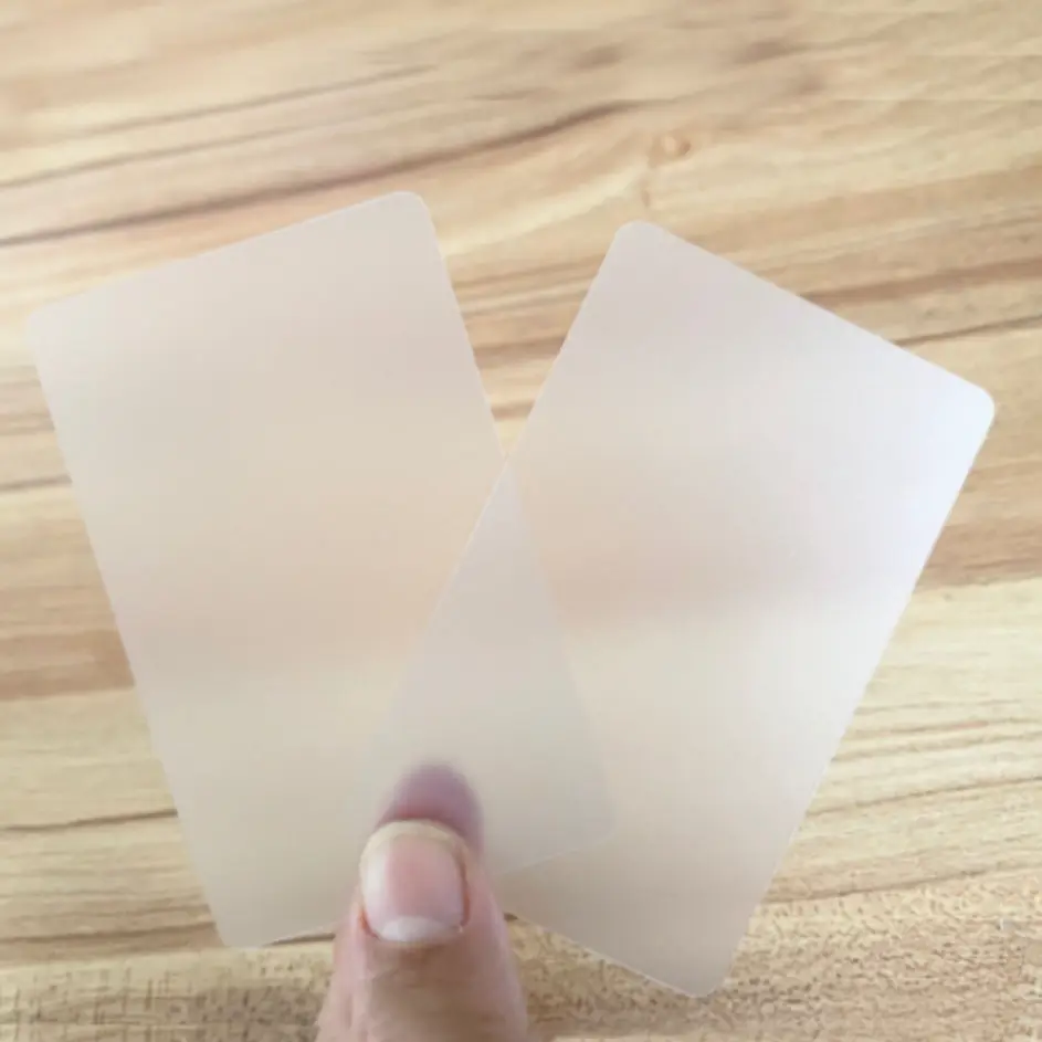 100pcs Printable Inkjet Transparent Blank PVC Card Membership Business ID  Size 86*54mm for Epson or Canon Inkjet Printers