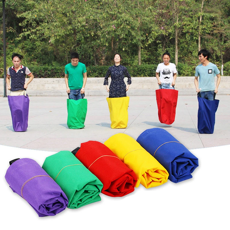 1pc Kids Familie Sack Racing Games Springen Sport Training Party Outdoor Fun Speelgoed School Activiteit Sack Race Bag